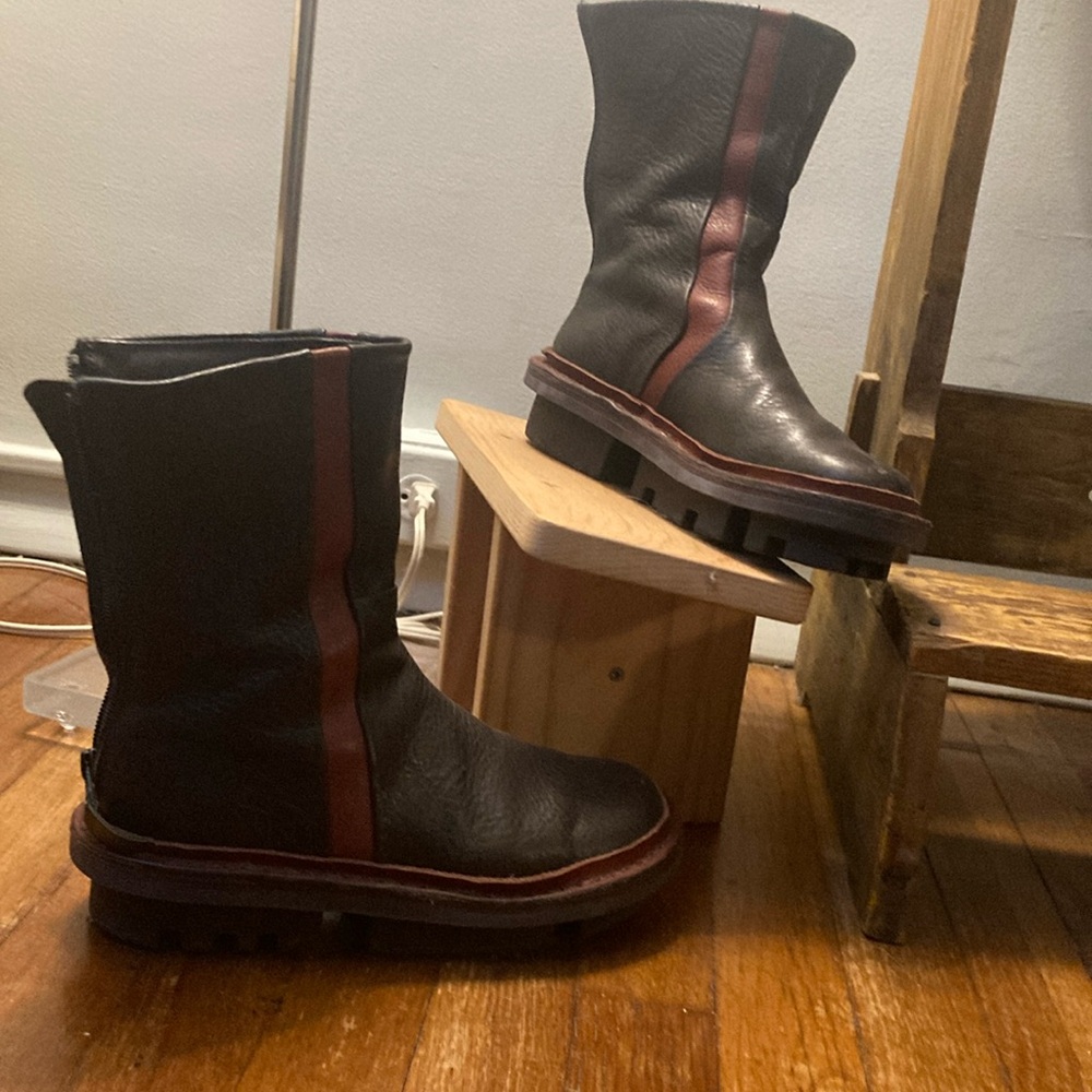 Trippen boots with rear zipper